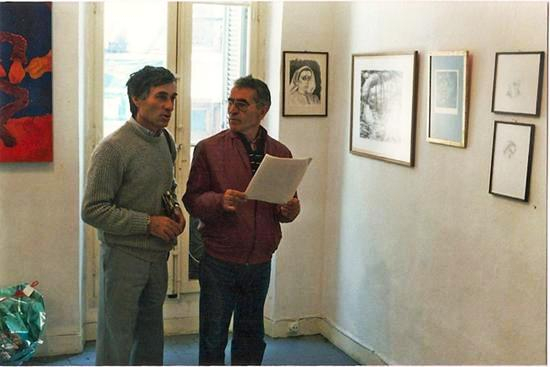1987-Expo-rue-Chateauredon- Papa et oncle Patrick Salducci
