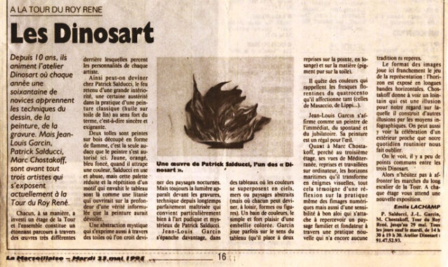 Article de presse 1995 Patrick Salducci