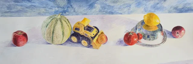 Patrick Salducci artiste peintre Aquarelle fruits et légumes natures morte