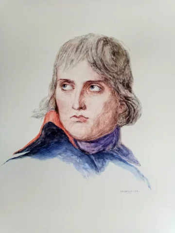 Reproduction Portrait-inachevé-de-Bonaparte par Patrick Salducci