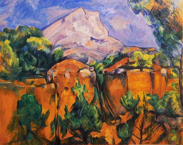 Reproduction peintre célèbre Cézanne Par Patrick Salducci artiste peintre