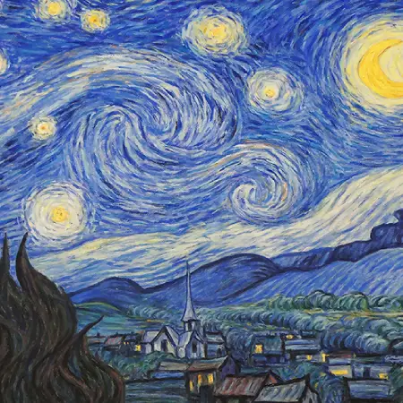 Reproduction peinture célèbre par Patrick Salducci artiste peintre