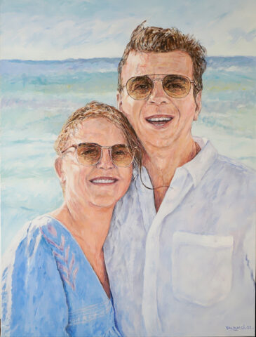 commande-portrait-couple-peinture-acrylique-sur-toile-patrick-salducci