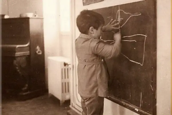 Patrick Salducci artiste peintre photo ancienne enfant